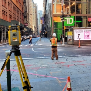 NYCDDC – HWMWTCA7F Topographical Survey services for the Reconstruction of John and Warren Streets, Borough of Manhattan